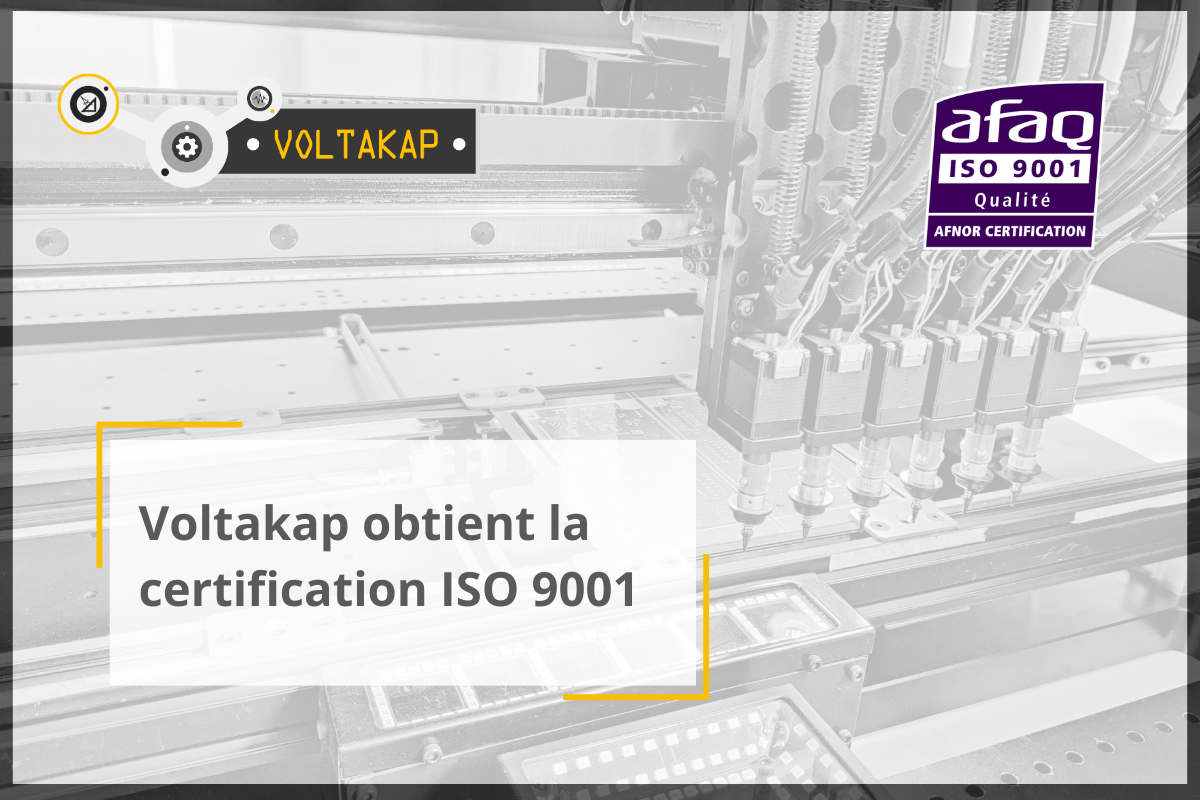 Voltakap obtient la certification ISO9001